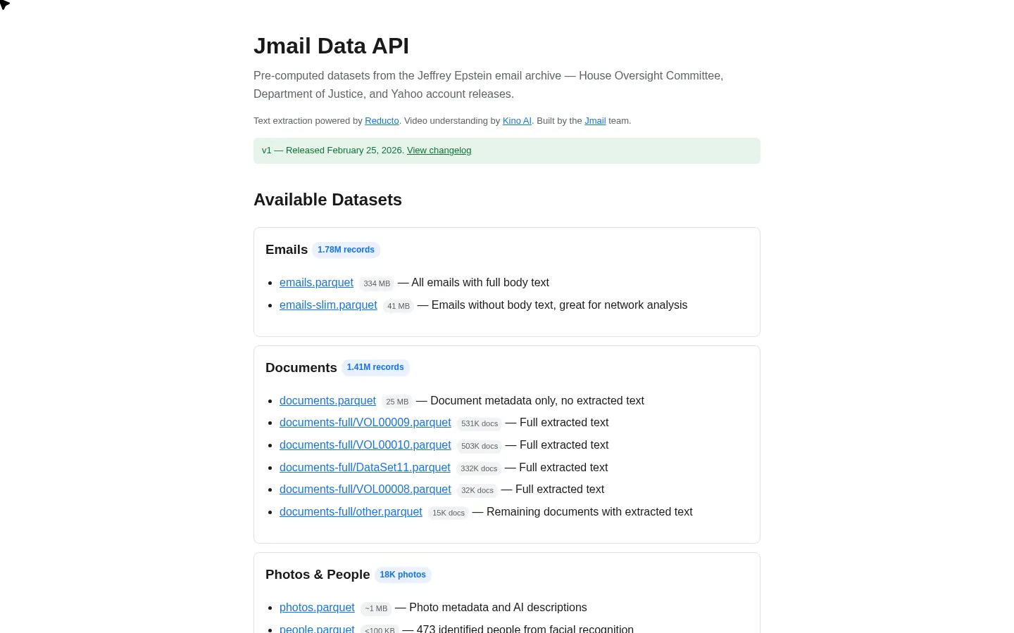 Preview of Jmail open data