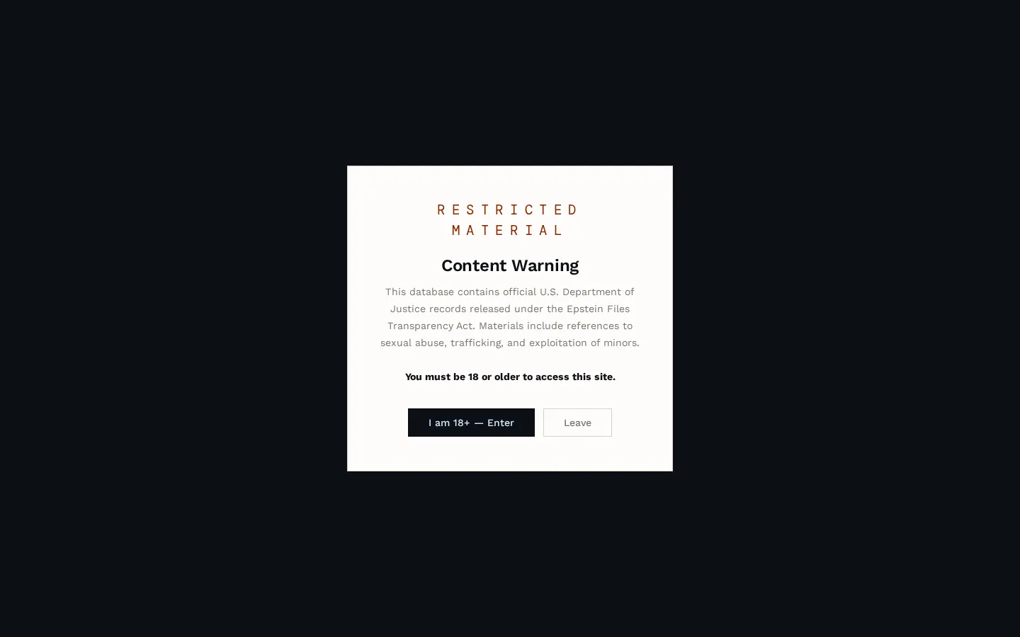 Preview of Epstein-research-data / epstein-data.com